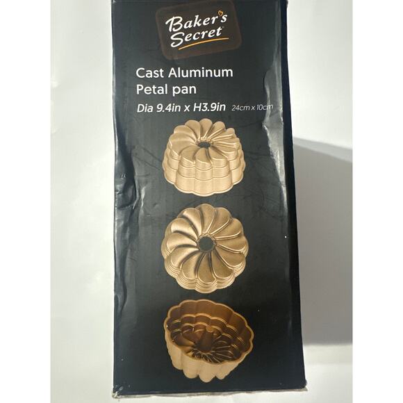 Cast Aluminum Petal Pan , non stick Dura Max 2 Layers Coating Bakers Secrete New - Picture 5 of 9